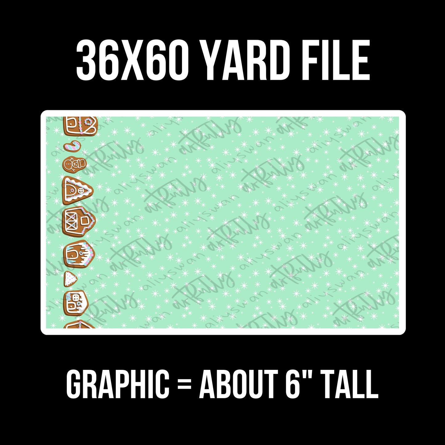 Gingerbread Village YARD File - MULTIPLE OPTIONS