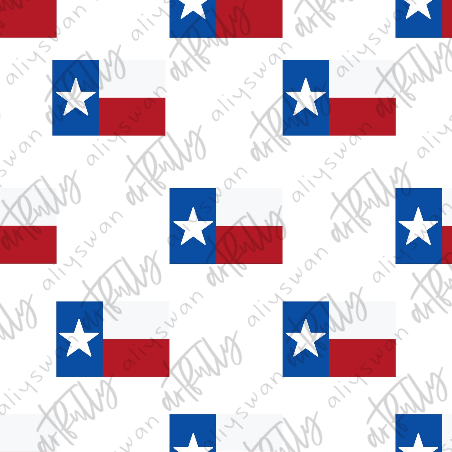 “Teensy” Texas Flag Seamless File - MULTIPLE OPTIONS