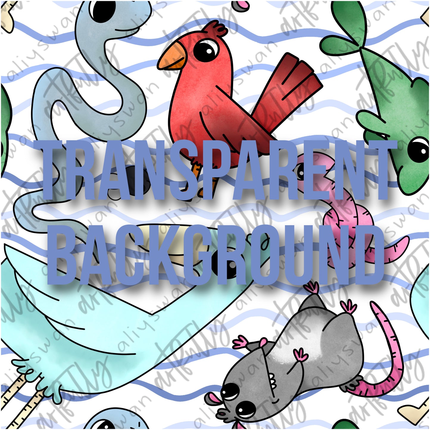 Pond Pals TRANSPARENT Seamless File