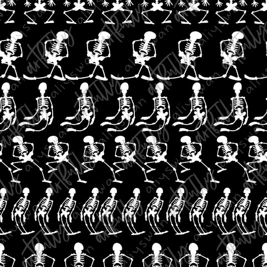 Skeleton Dance Stripes Seamless File