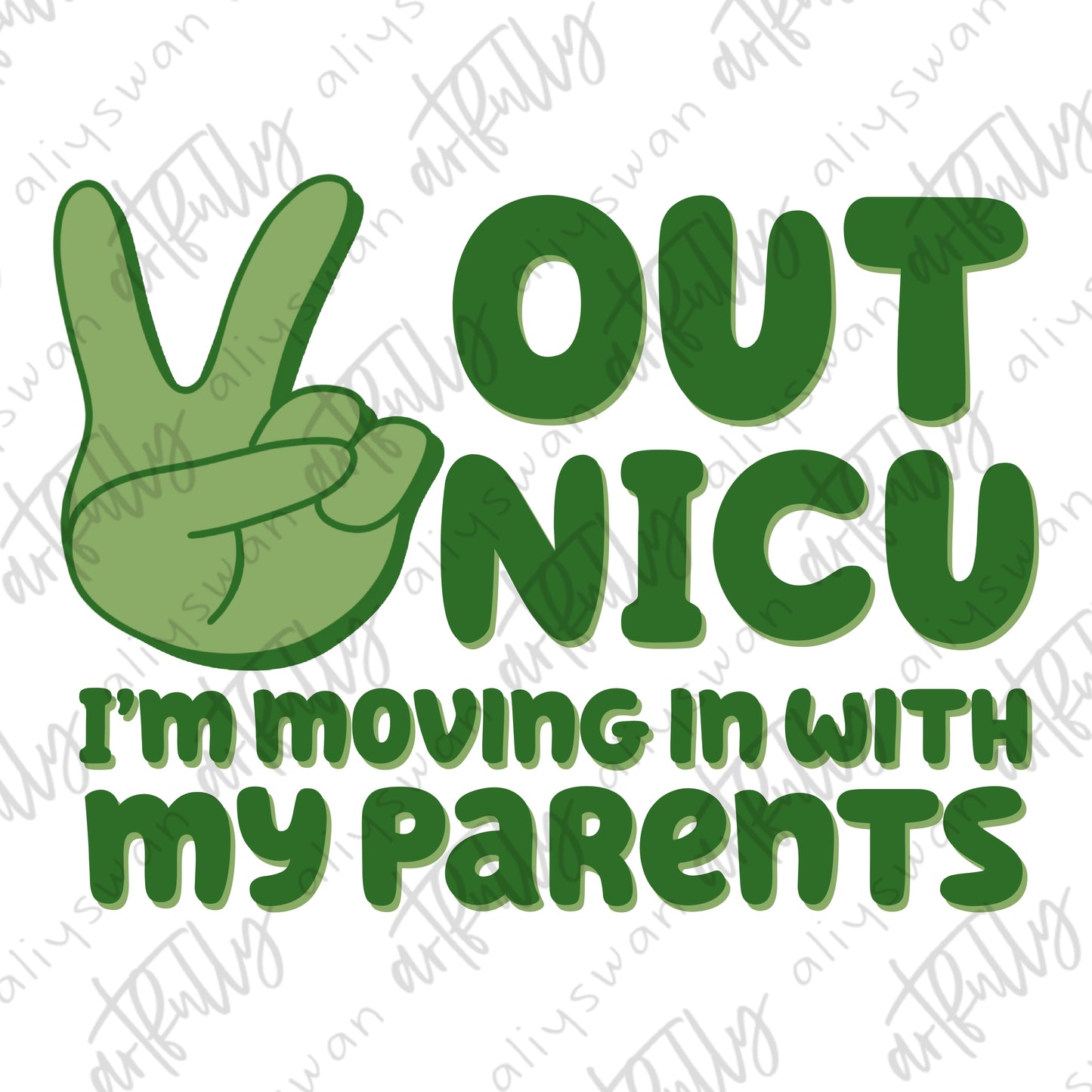 “Peace Out” PNG - NICU Awareness